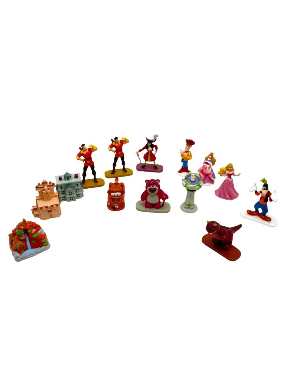 Disney Mystery Bag Mini Vinyl Figurines Lot Of 14 Approx 1"-1.25" Disneyland